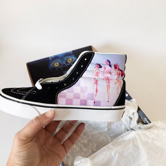 NEW KPop Demon Hunters x Vans Big Kids SK8-Hi Shoe Size 3.5 Golden Huntrix - Picture 4 of 10